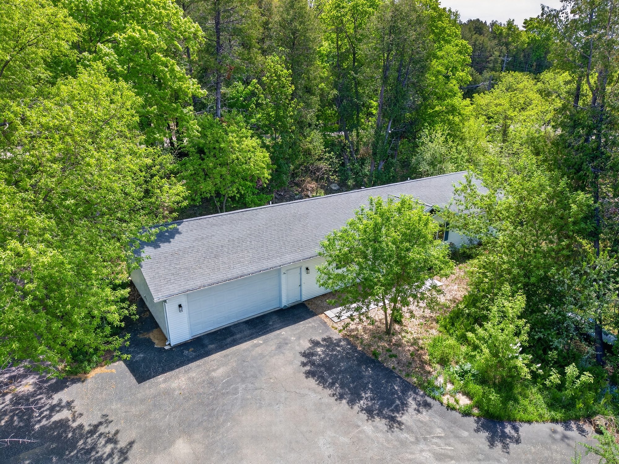 Aerial view of The Wilder Inn and Eagle Harbor, Ephraim WI